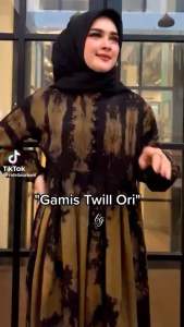 Gamis Twill Bg Collection Motif Kurma