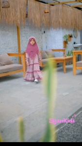 GAMIS ANAK ISYAN BY SYANKIDS GAMIS ANAK PEREMPUAN SET JILBAB