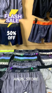 Celana Dalam Pria Boxer Isi 6pcs Bahan Katun Spandek Terlaris Termurah