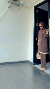 Oneset Long Tunik Knit Bubble