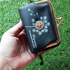 Nauradompet dompet behel kartu resleting bahan kulit pu premium
