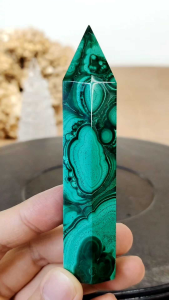 Natural Top Grade South Africa Malachite Crystal Point Ornament MPP04 - Fashion Accessories - Minerals Precious Metals and Gems - Gem Stones.