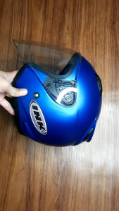 helm model centro biru doff