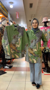 Baju Batik Tunik | Batik Couple Elegan | Batik Sarimbit | Batik Kerja Wanita | Bahan Katun Solo Lapis Furing Trikod