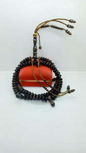 tasbih akar bahar serat emas h689