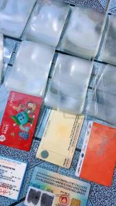 Combo 5 Bọc Đựng Thẻ Căn Cước Công Dân ATM Thẻ BHYT PVC Trong Suốt Có Nắp Bảo Quản
