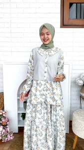 ONESET KOREAN LOOK LEBARAN 2026 SETELAN ROK KIDS AND TEEN ANAK TANGGUNG HAYLA BY CUTETRIK