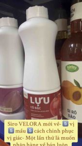 SIRO TRÁI CÂY VELORA CÔ ĐẶC CÁC VỊ LỰU XOÀI CHANH VÀNG NHO CHANH XANH CHAI 12KG hương vị tự nhiên thơm ngon ngọt dịu