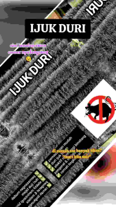 ijuk duri perintang binatang panjang 150 cm