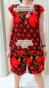 WOMEN BATIK SUSUN SHIRT & PANT 1 SET/BAJU BATIK & SELUAR SET/BATIK INDONESIA/BATIK FREE SIZE GOOD QUALITY READY STOCK