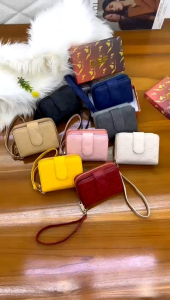 dompet mini wanita cetek embosed free box uk 13x11 kode 25-1
