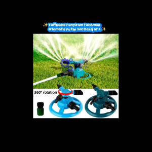 TaffHOME Penyiram Tanaman Otomatis Putar 360 Derajat 3 Sprinkler Spray - YY1079