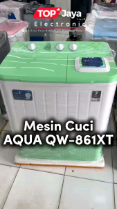 MEAIN CUCI AQUA 8KG TWIN TUB BARU BERGARANSI RESMI