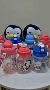 Puku PP Bounce Straw Water Bottle / Canteen 800ml P14614 婴儿吸管水壶 Kids Water Bottle With Straw Air Viral Botol Children Bounce Straw Cup Cute Sports Outdoor Water Cup BPA Free