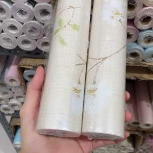 Wallstiker // Wallpaper Dinding Stiker //motif BUNGA SAKURA //ukuran 45cm x 10m//sudah ada perekat//wallpaper murah