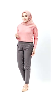 Unasih Store Celana Luna Wanita / Celana Luna Polos Murah/Celana Katun Street/Celana Baggy Pants