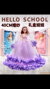 Princess Dolls 16 inches Gift for Girlswith Clothes and Accessories40 cm Wedding Dress