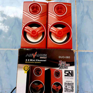 Speaker ADVANCE DUO 80 Xtra Power Sound Multimedia Super Bass 2.0 Channel Speaker HP Komputer PC COD