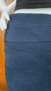 กระโปรงผ้ายืด สีกรม ป้ายH&M มือสองสภาพดี