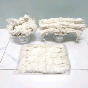 ด้ายมงคลสายสิญจน์ ด้ายดิบผูกข้อมือ9เส้นยาว32ซม.(100เส้น)