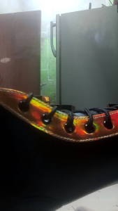 sepatu LKBB paskibra model PDL kombinasi bahan semi kulit