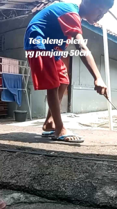 Mainan miniatur truk oleng kayu mentahan P50cm