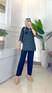 RATI - Gilby Set by Mumufashion Solo Setelan Wanita Branded Knit Aster Premium Kekinian Virall Best Seller