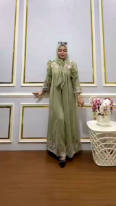 SET HIJAB SEGI EMPAT GAMIS MEWAH TERBARU BAHAN SERUTY BABYDOLL PREMIUM
