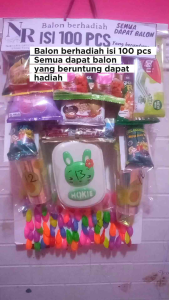 Cabutan balon berhadiah isi 100 pcs NR08