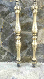 Handle Pintu Rumah Kuningan Antik Motif Vas Ukir 70 cm 2 pcs