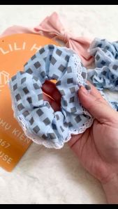 [Tặng cột tóc]- Cột tóc vải nhiều hoạ tiết  mềm mại 14 mẫu dễ thương + tặng kèm cột tóc lò xo như hình khi mua 2 cột tóc