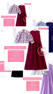 TERBARU SETELAN INNER DAN DRESS BAHAN KATUN HARUKA PUTRIANA SETELAN KIDS TERBARU BY FASHA