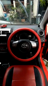 cover stir sarung/bungkus perlindungan stir variasi polos dengan motif sabituniversal semua jenis mobil minibuspick upataupun truk bisa request warna dan type mobil