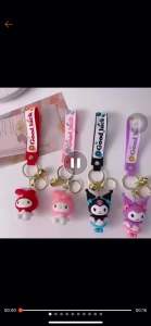 LRMS Gantungan Kunci Sanrio Kuromi Cinnamoroll Pompurin Melody Hellokitty Keychain Karakter SANRIO 3D
