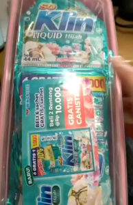 Gratis Canister 14 Pcs Soklin Cair Liquid Hijab Jumbo 1 Renceng Isi 14 Pcs