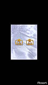 ZIHANG JEWELRY 24K titanium gold plated valentine earrings studs for women