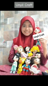 Amigurumi Rapunzel Tinggi 17cm