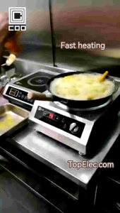 Professional Heavy Duty Ck - 350 - 1 Commercial Induction Cooker 3500W COO Business Use Cooktop Hood Wok - Topelec.com