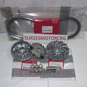 Paket K44 Vanbelt Plus & Rumah Roller Assy Kipas Motor Beat ESP Pop Street Scoopy FI