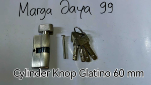 Cylinder Knop Glatino 60 mm / Cylinder Putar Kunci Besar / Kunci Toilet