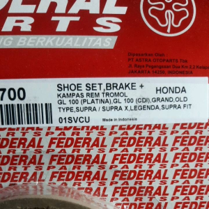KAMPAS REM TROMOL BELAKANG  GRAND SUPRA X FIT  GL l100  ASLI  ASTRA FEDERAL