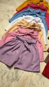 Ribbon Candy Shorts for Kids Girls Taslan Shorts