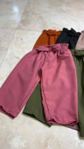 Ribbon Candy Pants for Kids Girl Taslan Pants