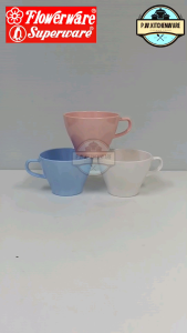 ถ้วยกาแฟ 3.5นิ้ว เนื้อเมลามีน ยี่ห้อFlowerware ผลิตจากศรีไทยซุปเปอร์แวร์(12ชิ้น)