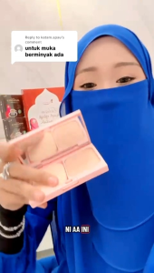 NURRAYSA makeup set mini Glowing DD Moist Cake magic lipstick wet tissue and Miracle Two Way Cake Powder