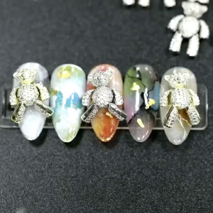 Charm nail đính móng tay - Charm gấu có khớp hàng cao cấp không bay màu mẫu mới nhất 2023