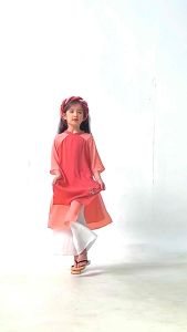 Cutieland - Bộ áo dài bé gái Cam ốc sên