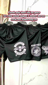 Promo Boxer 100 Ribu Dapat 10 Pcs Kolor Dalaman Pria Wanita Celana Pendek AVENGED X OFW Sport Musik Band Metal Surfing Voli Olahraga Santai Tidur molette