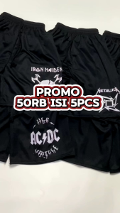 Promo Boxer 50 Ribu Dapat 5 Pcs Celana Pendek Boxer Kolor Dalaman Pria Wanita Celana Metal IRON MAIDEN METALICA Surfing Santai Tidur Rebahan Olahraga Voli Basket