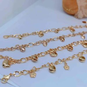 Gelang jurai Simpel Perhiasan Aksesoris Titanium Xuping Lapis Emas